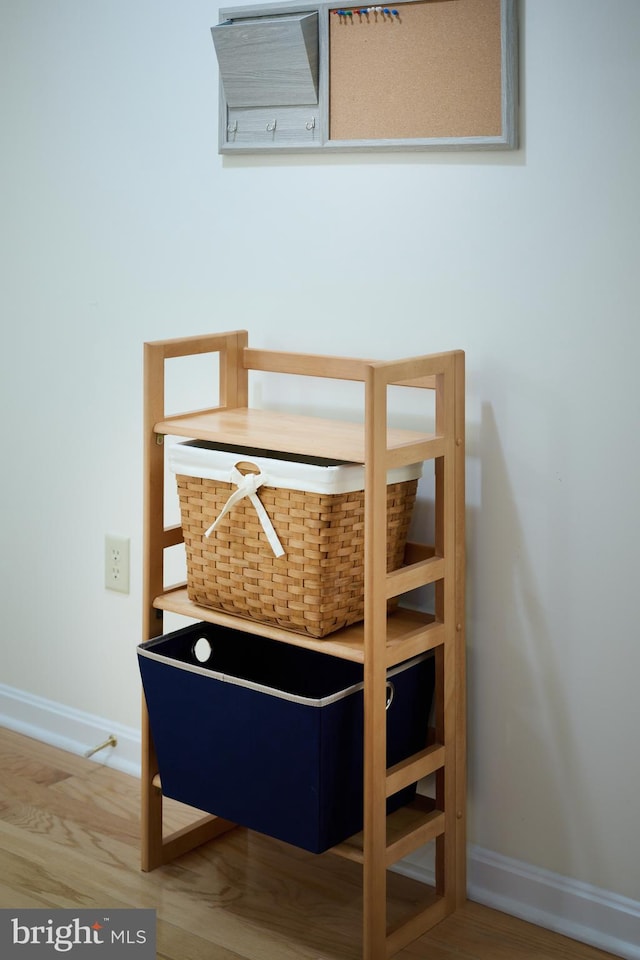 bedroom with wood-type flooring