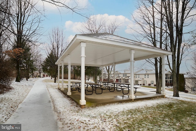 surrounding community with a gazebo