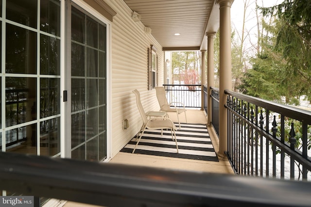 view of balcony