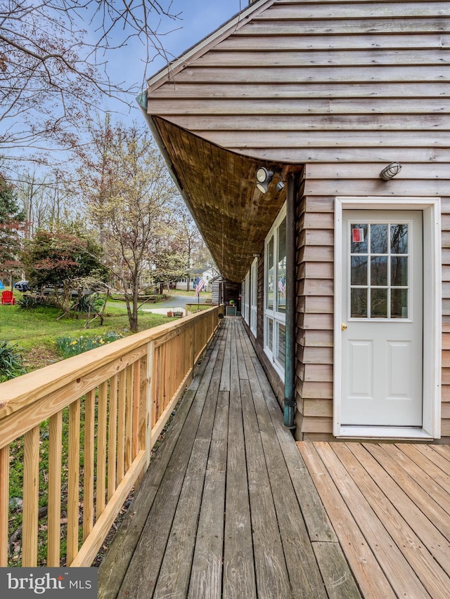 view of deck