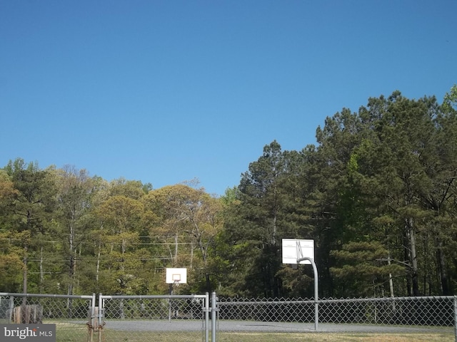 view of sport court