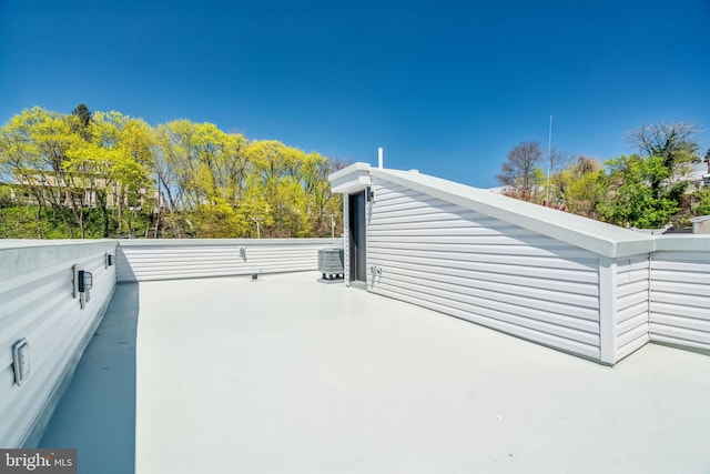 view of patio with central air condition unit