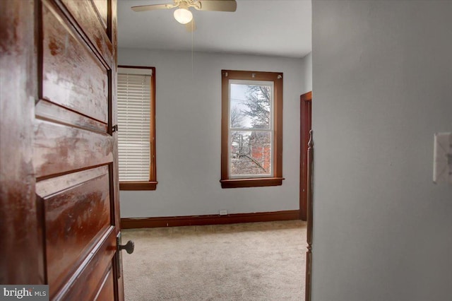 interior space with light carpet