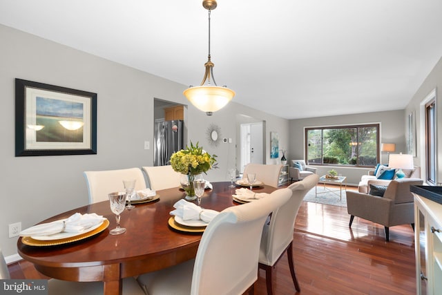 dining room featuring hardwood / wood-style floors