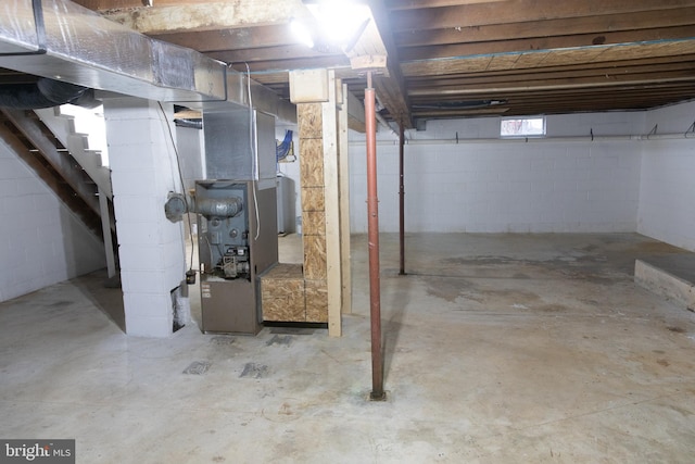 view of basement