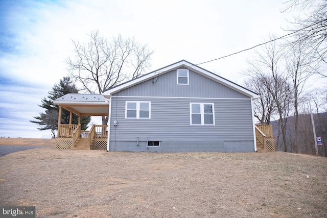 view of side of property