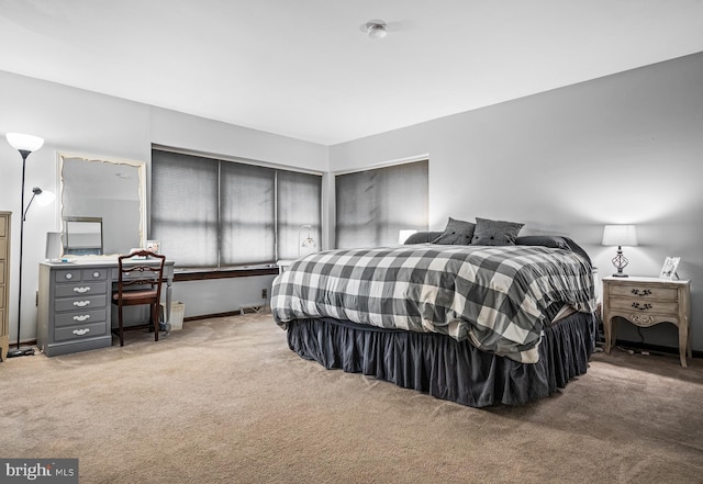 bedroom featuring carpet floors