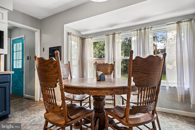 view of dining room