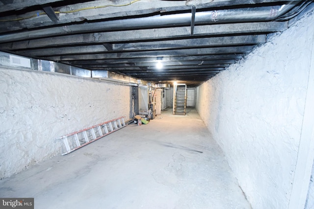 view of basement