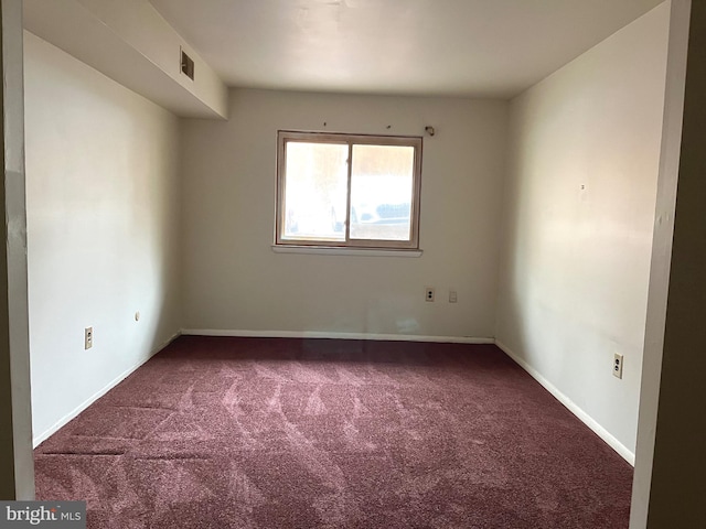 view of carpeted empty room