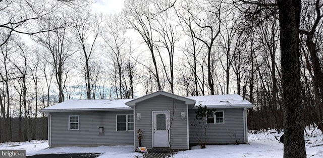 view of ranch-style home