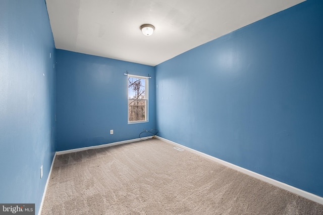 view of carpeted empty room