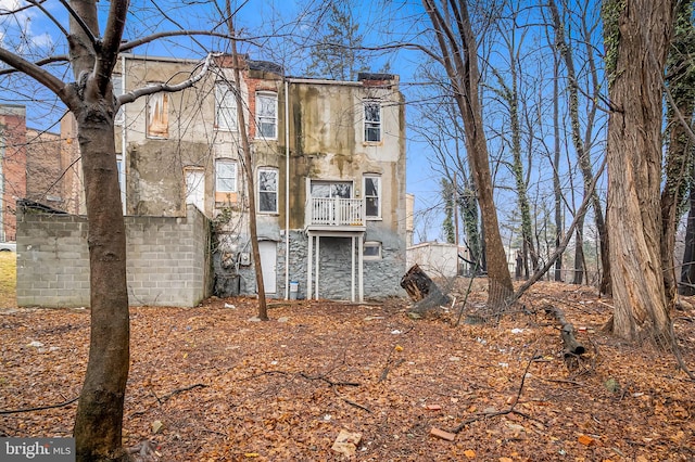 view of rear view of property