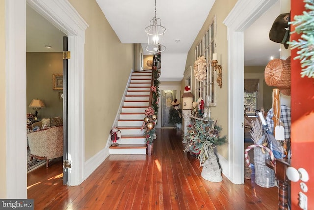 entryway featuring wood-type flooring