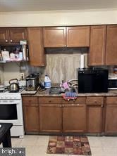 kitchen with gas range gas stove