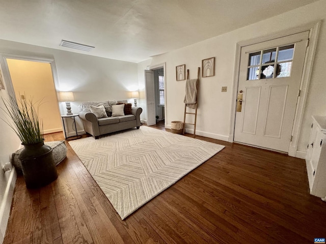 entrance foyer featuring hardwood / wood-style floors