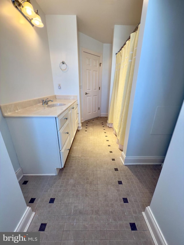 bathroom featuring vanity