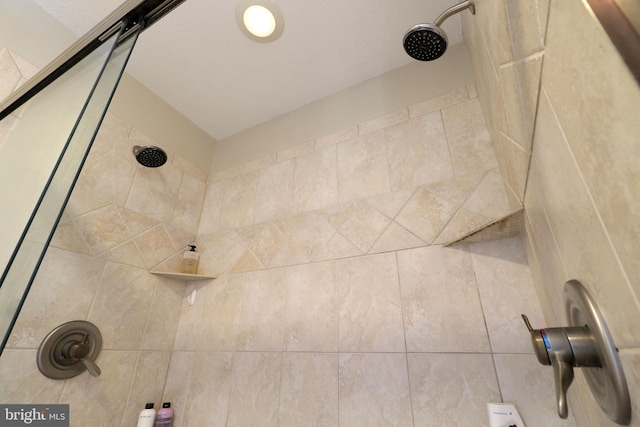 room details with tiled shower