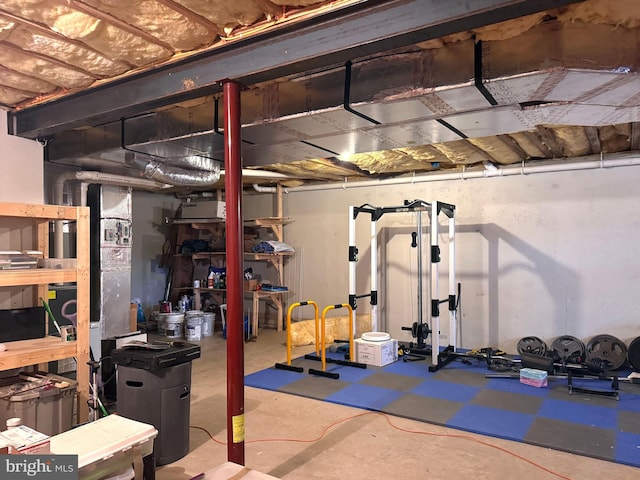 view of workout room