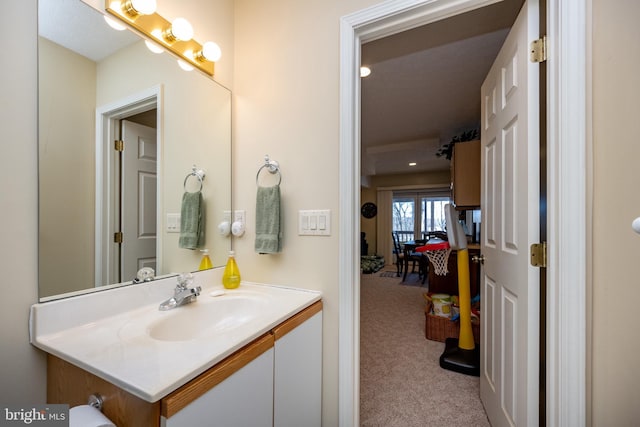 bathroom featuring vanity