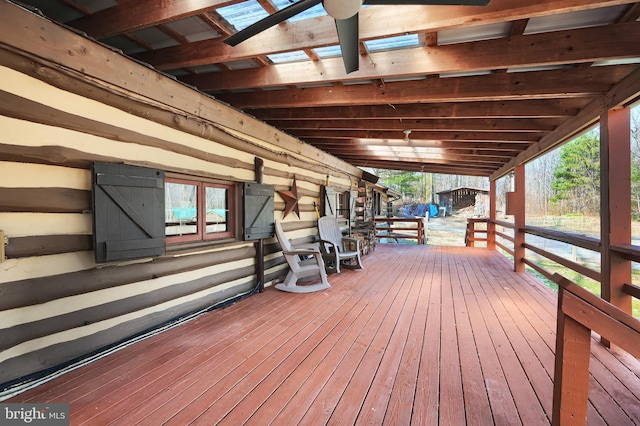 view of deck