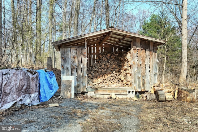 view of outbuilding with an outdoor structure