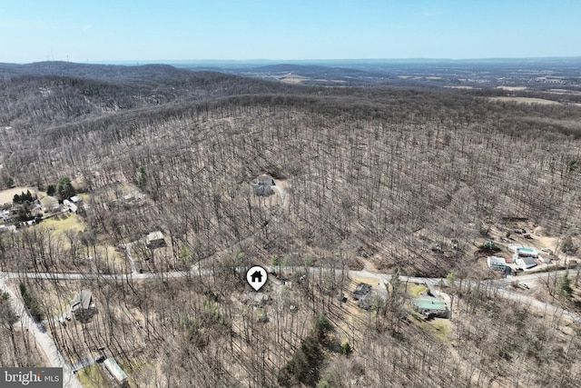 aerial view featuring a mountain view