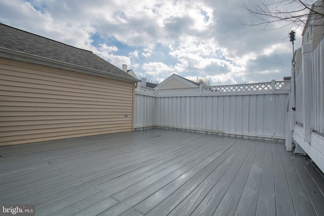 view of deck