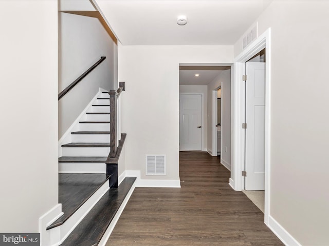 interior space featuring wood-type flooring