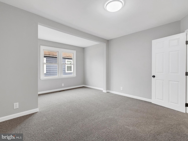 view of carpeted empty room