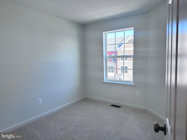 view of carpeted empty room