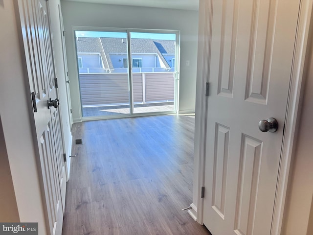 interior space featuring light hardwood / wood-style floors