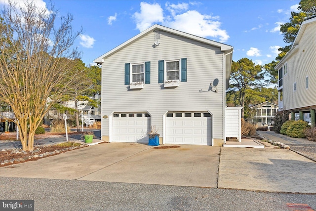 view of home's exterior featuring a garage