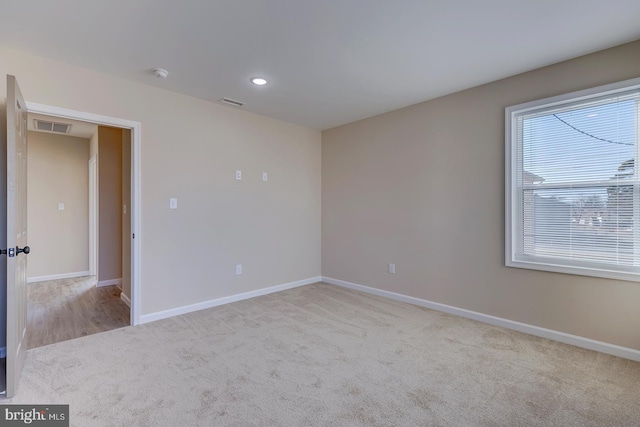 view of carpeted empty room