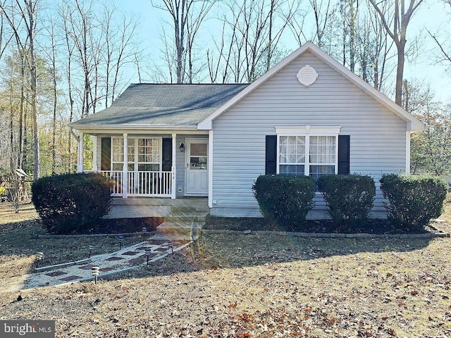 view of front of house featuring a porch