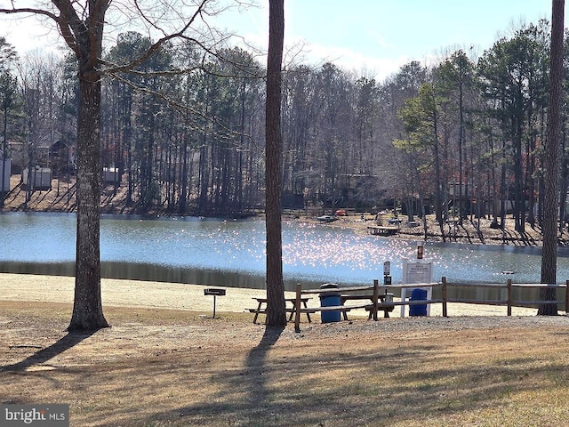 view of water feature