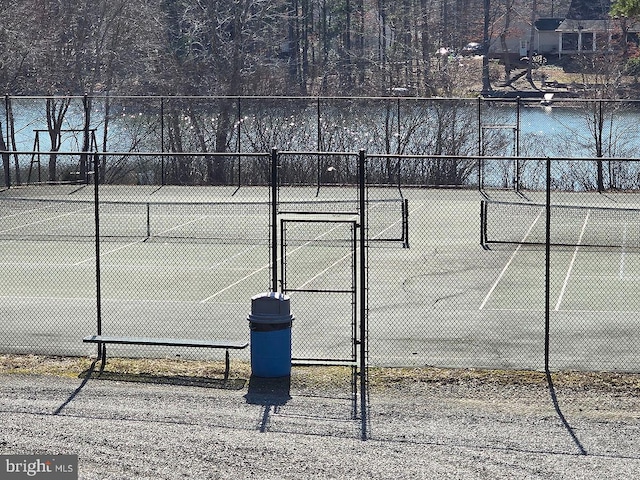 view of tennis court