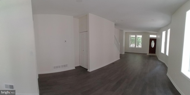 entryway featuring dark hardwood / wood-style floors