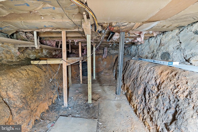 view of basement