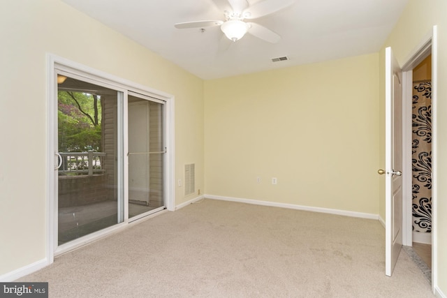 400 Symphony Cir Unit 136E, Cockeysville, MD 21030 - empty room with carpet flooring, ceiling fan, and baseboards