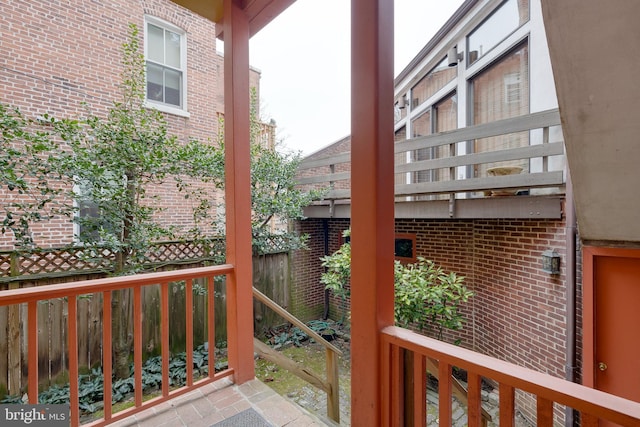 view of balcony