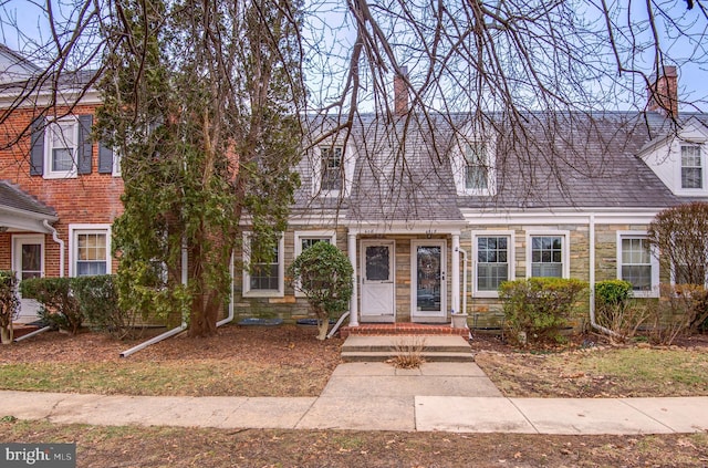 view of cape cod home