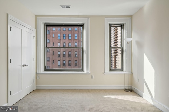 view of carpeted empty room