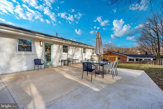 view of patio / terrace with outdoor dining space