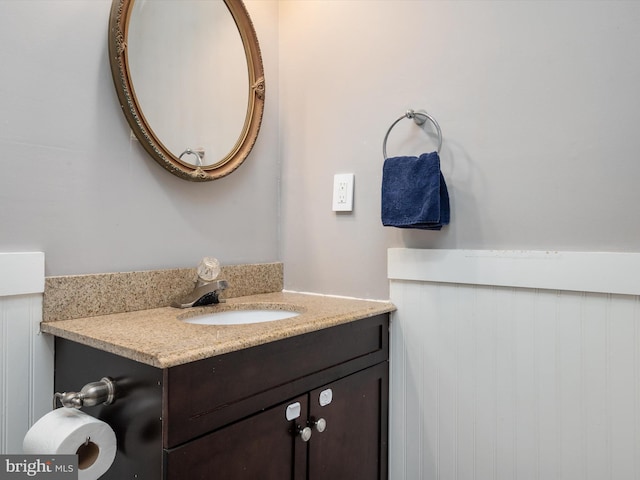 bathroom with vanity