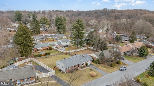 birds eye view of property