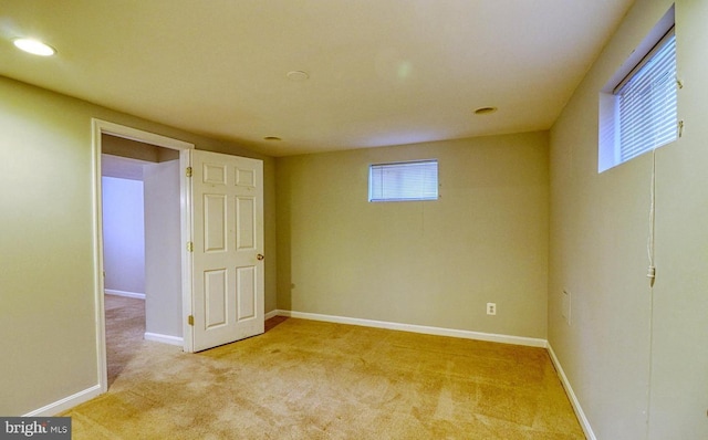 view of carpeted empty room