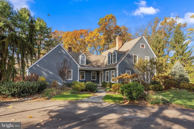 view of cape cod house