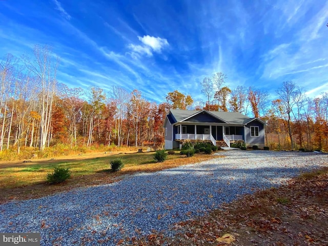 view of front of home