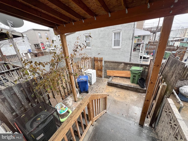 view of patio / terrace with fence